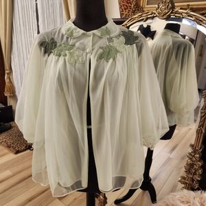 Vintage Bed Jacket, bedrest, maternity